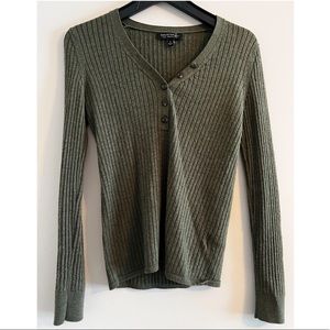 *5 for $25* Banana Republic green long sleeve
